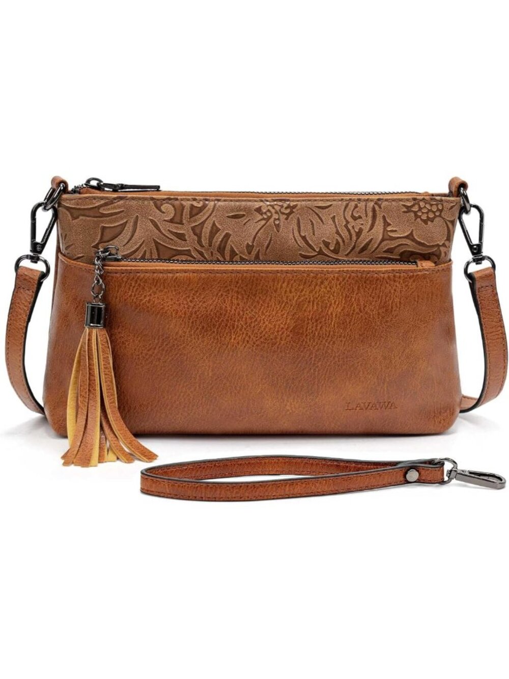 Small Vintage Crossbody Handbag, Adjustable Phone Purse, Western Clutch with